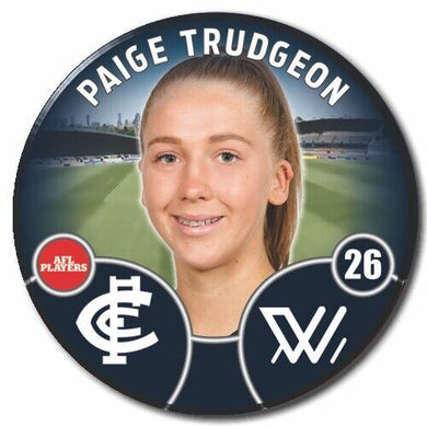 2022 AFLW Carlton Player Badge - TRUDGEON, Paige