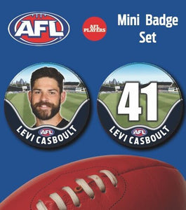 2021 AFL Carlton Mini Player Badge Set - CASBOULT, Levi