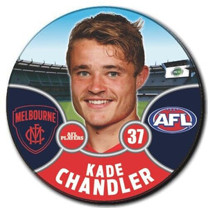 2021 AFL Melbourne Player Badge - CHANDLER, Kade