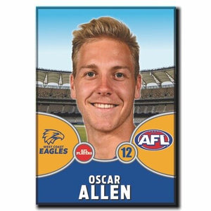 2021 AFL West Coast Eagles Player Magnet - ALLEN, Oscar