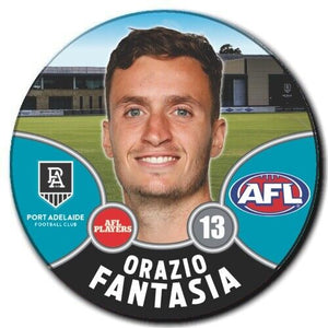 2021 AFL Port Adelaide Player Badge - FANTASIA, Orazio