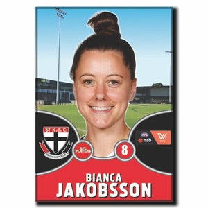 2021 AFLW St. Kilda Player Magnet - JAKOBSSON, Bianca