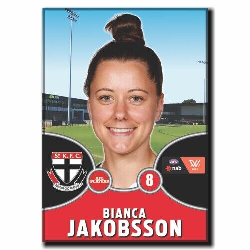 2021 AFLW St. Kilda Player Magnet - JAKOBSSON, Bianca