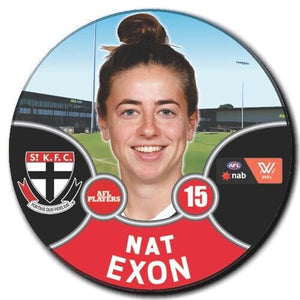 2021 AFLW St. Kilda Player Badge - EXON, Nat