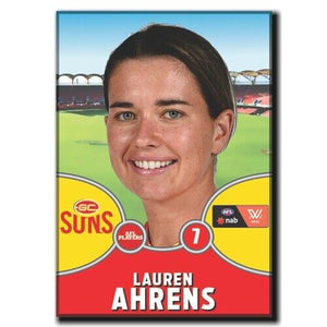 2021 AFLW Gold Coast Suns Player Magnet - AHRENS, Lauren