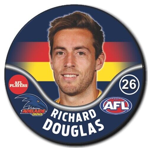 2019 AFL Adelaide Crows Player Badge - DOUGLAS, Richard