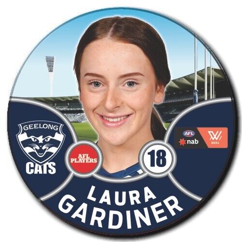 2021 AFLW Geelong Player Badge - GARDINER, Laura