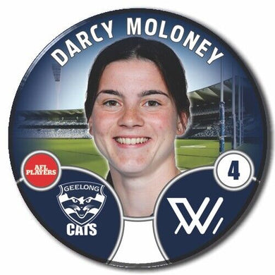 2022 AFLW Geelong Player Badge - MOLONEY, Darcy