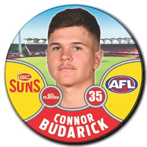 2021 AFL Gold Coast Player Badge - BUDARICK, Connor