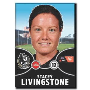 2021 AFLW Collingwood Player Magnet - LIVINGSTONE, Stacey