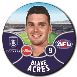 2021 AFL Fremantle Dockers Player Badge - ACRES, Blake