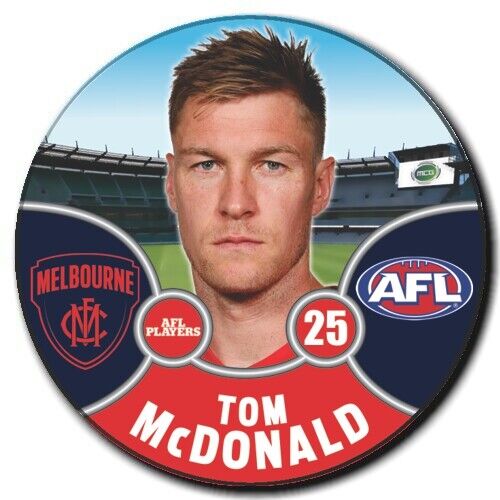 2021 AFL Melbourne Player Badge - McDONALD, Tom