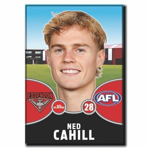 2021 AFL Essendon Bombers Player Magnet - CAHILL, Ned