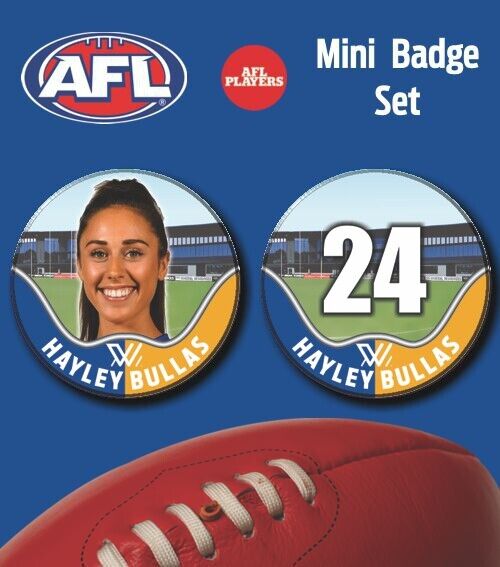 2021 AFLW West Coast Eagles Mini Player Badge Set - BULLAS, Hayley