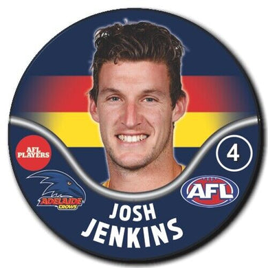 2019 AFL Adelaide Crows Player Badge - JENKINS, Josh