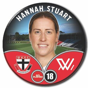 2023 AFLW S7 St Kilda Player Badge - STUART, Hannah