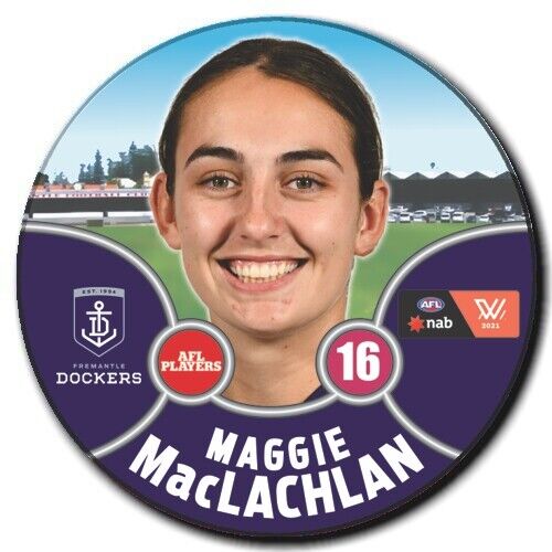 2021 AFLW Fremantle Player Badge - MacLACHLAN, Maggie
