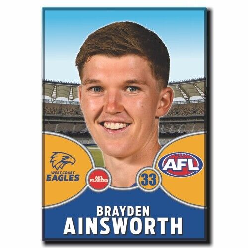 2021 AFL West Coast Eagles Player Magnet - AINSWORTH, Brayden
