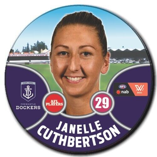 2021 AFLW Fremantle Player Badge - CUTHBERTSON, Janelle
