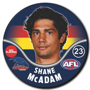 2019 AFL Adelaide Crows Player Badge - McADAM, Shane