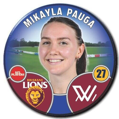 2022 AFLW Brisbane Player Badge - PAUGA, Mikayla