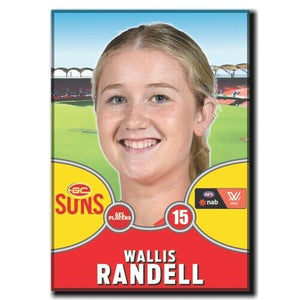 2021 AFLW Gold Coast Suns Player Magnet - RANDELL, Wallis