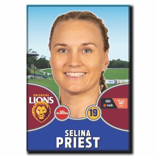 2021 AFLW Brisbane Player Magnet - PRIEST, Selina