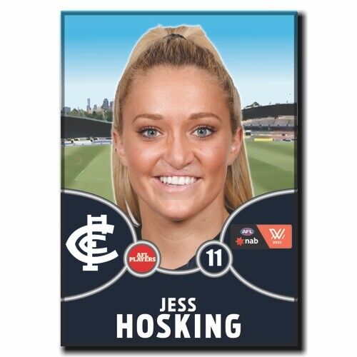 2021 AFLW Carlton Player Magnet - HOSKING, Jess