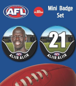 2021 AFL Port Adelaide Mini Player Badge Set - ALIIR, Aliir