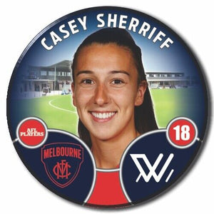2022 AFLW Melbourne Player Badge - SHERRIFF, Casey