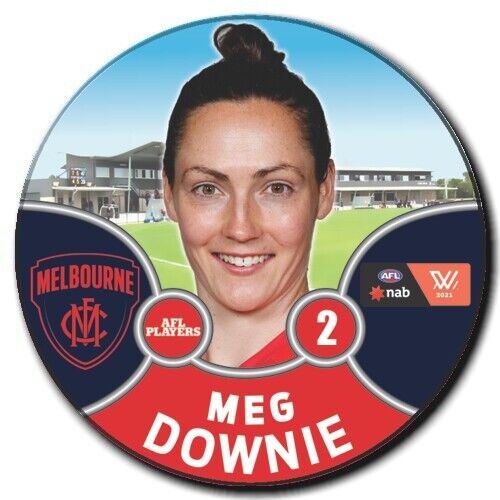 2021 AFLW Melbourne Player Badge - DOWNIE, Meg
