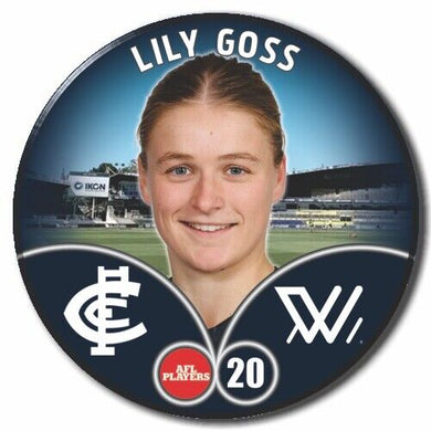 2023 AFLW S7 Carlton Player Badge - GOSS, Lily