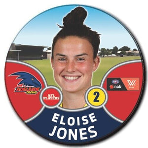 2021 AFLW Adelaide Player Badge - JONES, Eloise