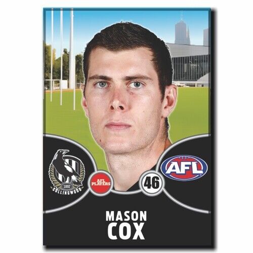 2021 AFL Collingwood Player Magnet - COX, Mason