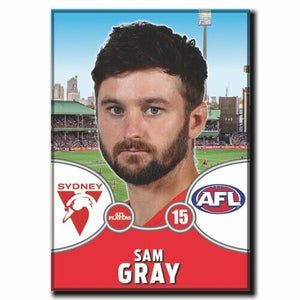 2021 AFL Sydney Swans Player Magnet - GRAY, Sam