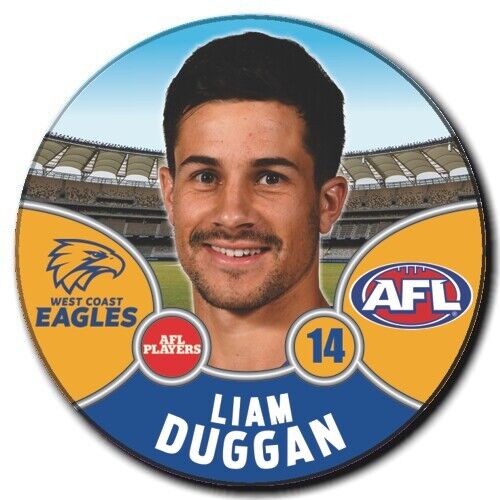 2021 AFL West Coast Eagles Player Badge - DUGGAN, Liam