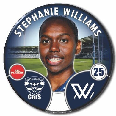 2022 AFLW Geelong Player Badge - WILLIAMS, Stephanie