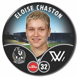 2023 AFLW S7 Collingwood Player Badge - CHASTON, Eloise