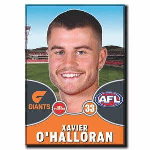 2021 AFL GWS Giants Player Magnet - O'HALLORAN, Xavier