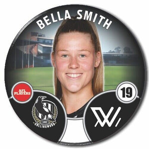 2022 AFLW Collingwood Player Badge - SMITH, Bella