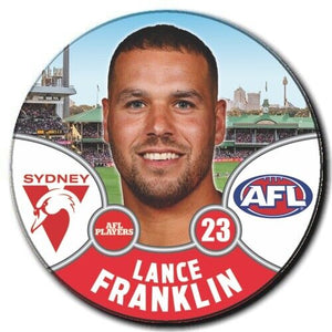 2021 AFL Sydney Swans Player Badge - FRANKLIN, Lance