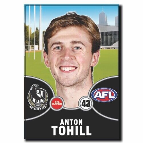 2021 AFL Collingwood Player Magnet -TOHILL, Anton