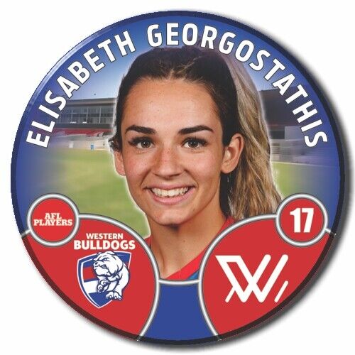 2022 AFLW Western Bulldogs Player Badge - GEORGOSTATHIS, Elisabeth