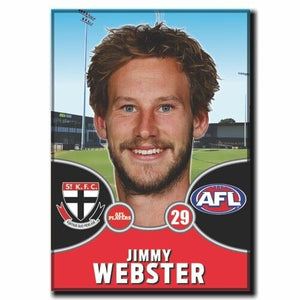 2021 AFL St Kilda Player Magnet - WEBSTER, Jimmy