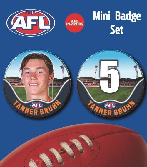 2021 AFL GWS Mini Player Badge Set - BRUHN, Tanner