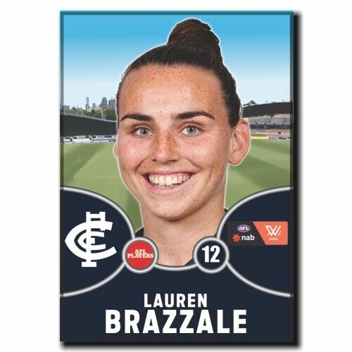 2021 AFLW Carlton Player Magnet - BRAZZALE, Lauren