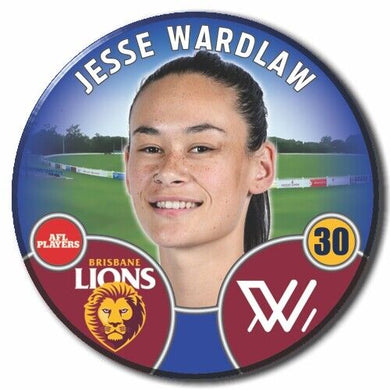 2022 AFLW Brisbane Player Badge - WARDLAW, Jesse