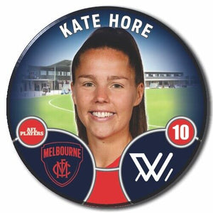 2022 AFLW Melbourne Player Badge - HORE, Kate