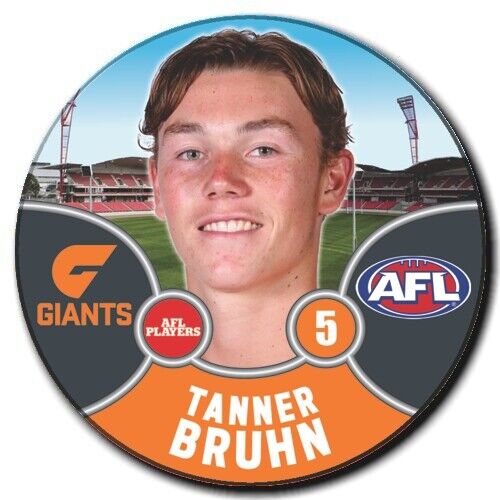 2021 AFL GWS Giants Player Badge - BRUHN, Tanner