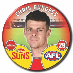 2022 AFL Gold Coast Suns - BURGESS, Chris